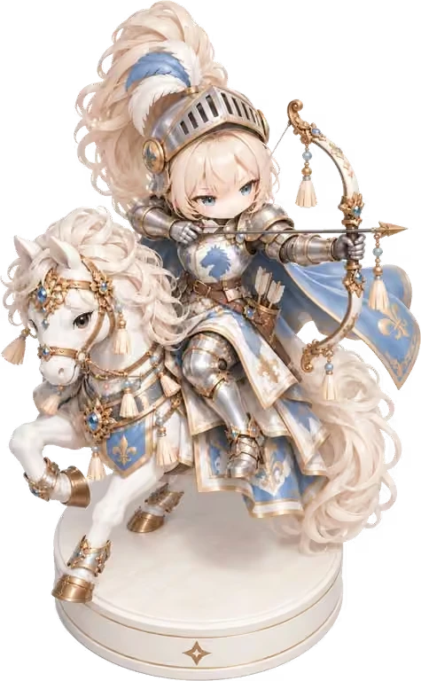 White knight character piece